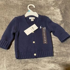 Navy Polo Cardigan